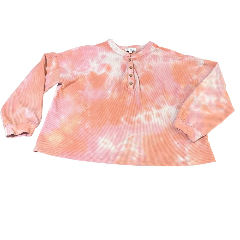 Urban Daizy Women’s Cropped Tie- Dye Crewneck - Size Medium